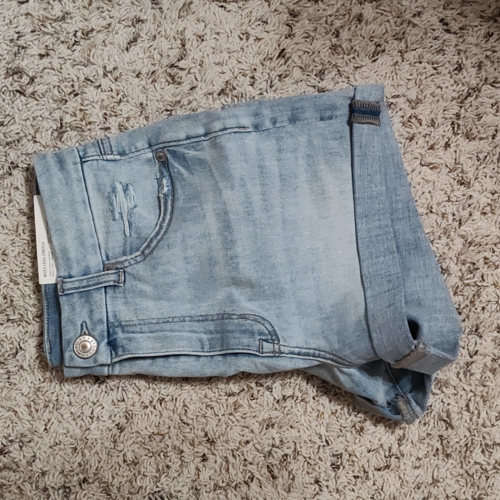 American Eagle curvy hi rise shortie shorts sz 6